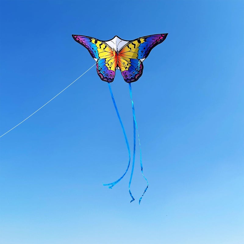 Honbo Butterfly Kites for Kids & Adults,55" x 28" Large Beginner Kite for Kids Ages 4-8,Easy to Fly for Beginners, Each Kite with 300ft Line Handle,Beach Kites for Outdoor Activities & Family Trip - Image 3